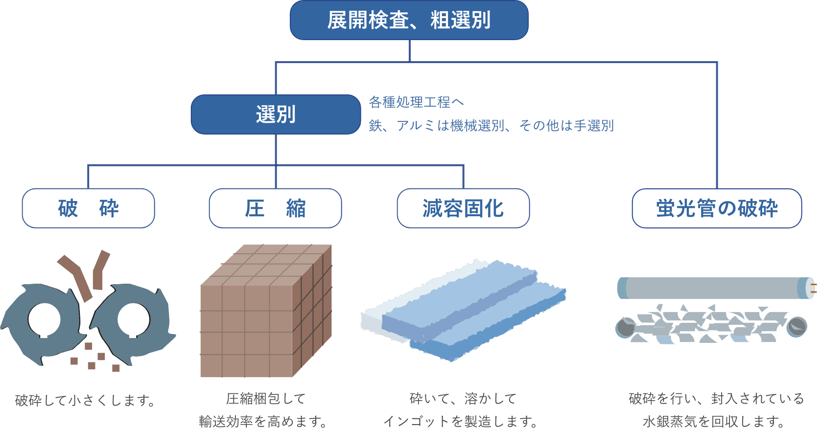 展開検査、粗選別
